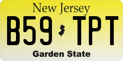 NJ license plate B59TPT