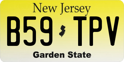 NJ license plate B59TPV