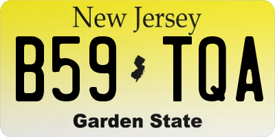 NJ license plate B59TQA
