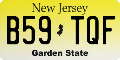 NJ license plate B59TQF