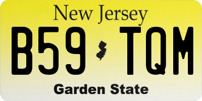 NJ license plate B59TQM