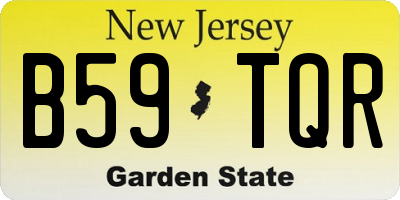 NJ license plate B59TQR