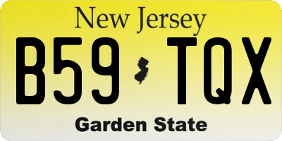 NJ license plate B59TQX