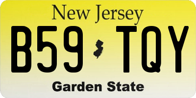 NJ license plate B59TQY