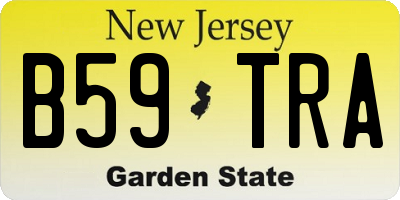 NJ license plate B59TRA