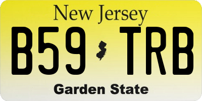NJ license plate B59TRB