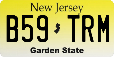 NJ license plate B59TRM