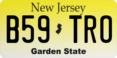 NJ license plate B59TRO