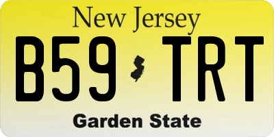 NJ license plate B59TRT