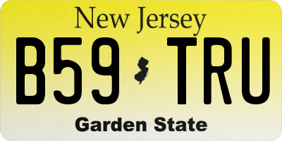 NJ license plate B59TRU