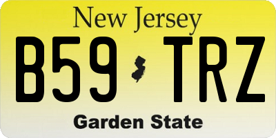 NJ license plate B59TRZ