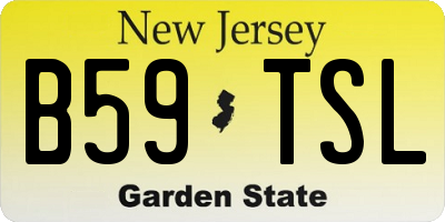 NJ license plate B59TSL