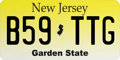 NJ license plate B59TTG