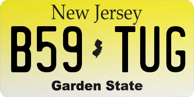 NJ license plate B59TUG
