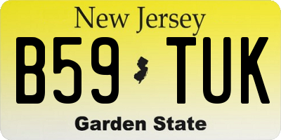 NJ license plate B59TUK