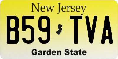 NJ license plate B59TVA
