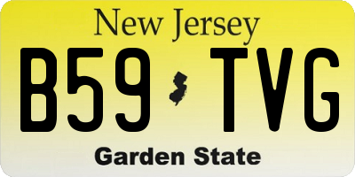 NJ license plate B59TVG