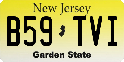 NJ license plate B59TVI