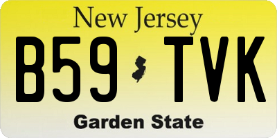 NJ license plate B59TVK