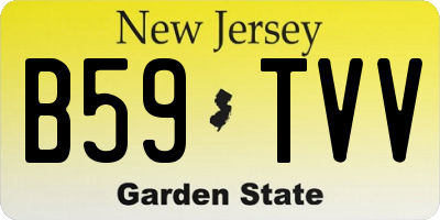 NJ license plate B59TVV