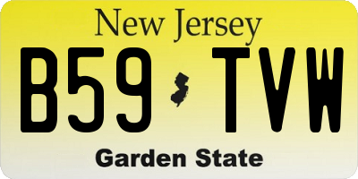 NJ license plate B59TVW
