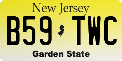 NJ license plate B59TWC