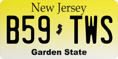 NJ license plate B59TWS