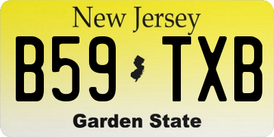 NJ license plate B59TXB