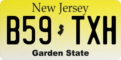 NJ license plate B59TXH