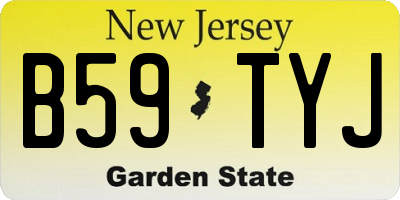 NJ license plate B59TYJ