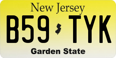 NJ license plate B59TYK