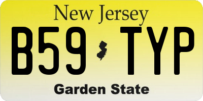 NJ license plate B59TYP