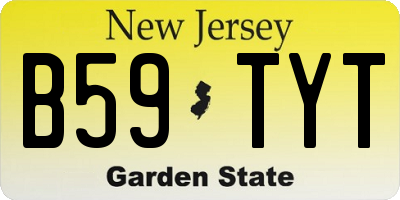 NJ license plate B59TYT