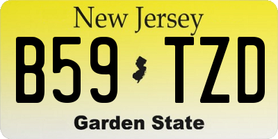 NJ license plate B59TZD