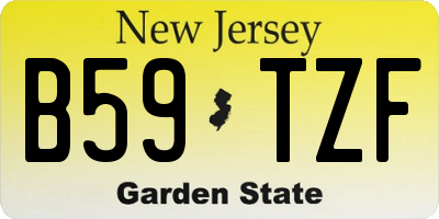 NJ license plate B59TZF