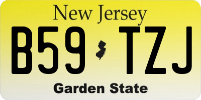 NJ license plate B59TZJ
