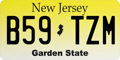 NJ license plate B59TZM
