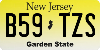 NJ license plate B59TZS