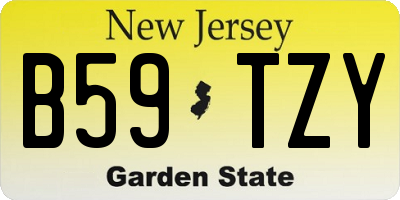 NJ license plate B59TZY