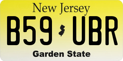 NJ license plate B59UBR