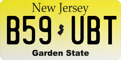 NJ license plate B59UBT