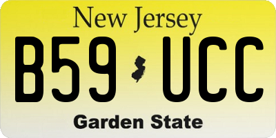 NJ license plate B59UCC