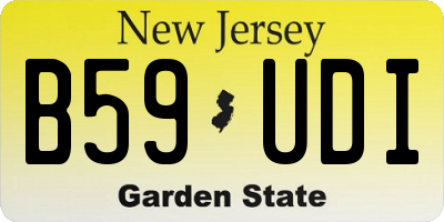 NJ license plate B59UDI