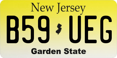 NJ license plate B59UEG