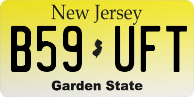 NJ license plate B59UFT