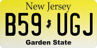 NJ license plate B59UGJ