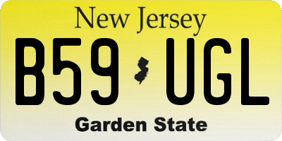 NJ license plate B59UGL