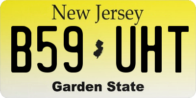 NJ license plate B59UHT