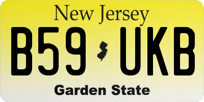 NJ license plate B59UKB