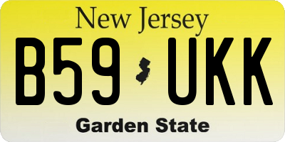NJ license plate B59UKK